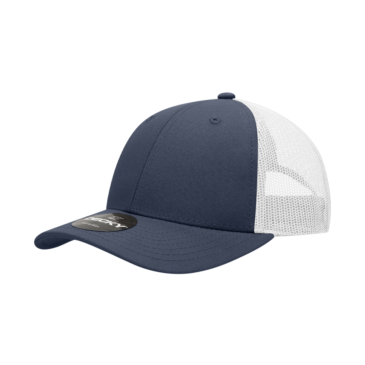 Decky 6 Panel Low Profile Structured Cotton Trucker | Decky 214