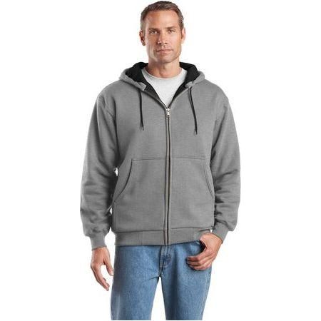 Heavyweight Full-Zip Hooded Sweatshirt with Thermal Lining – Joe's USA
