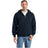 Mens Heavyweight Full-Zip Hooded Sweatshirt with Thermal Lining Sweatshirts/Fleece Joe's USA X-Small True Navy