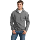 Mens Super Sweats - 1/4-Zip Sweatshirt with Cadet Collar Joe's USA Large Oxford