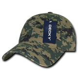 Decky 6 Panel Low Profile Relaxed Camo Dad Hat | Decky 216