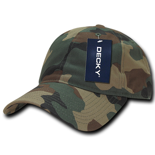 Decky 6 Panel Low Profile Relaxed Camo Dad Hat | Decky 216
