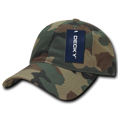 Decky 6 Panel Low Profile Relaxed Camo Dad Hat | Decky 216