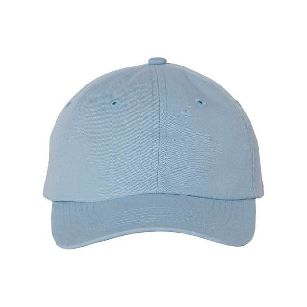 Valucap Youth Small Fit Bio-Washed Dad Hat - Valucap VC300Y Valucap Baby Blue Adjustable