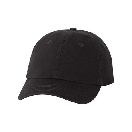 Valucap Youth Small Fit Bio-Washed Dad Hat - Valucap VC300Y Valucap Black Adjustable