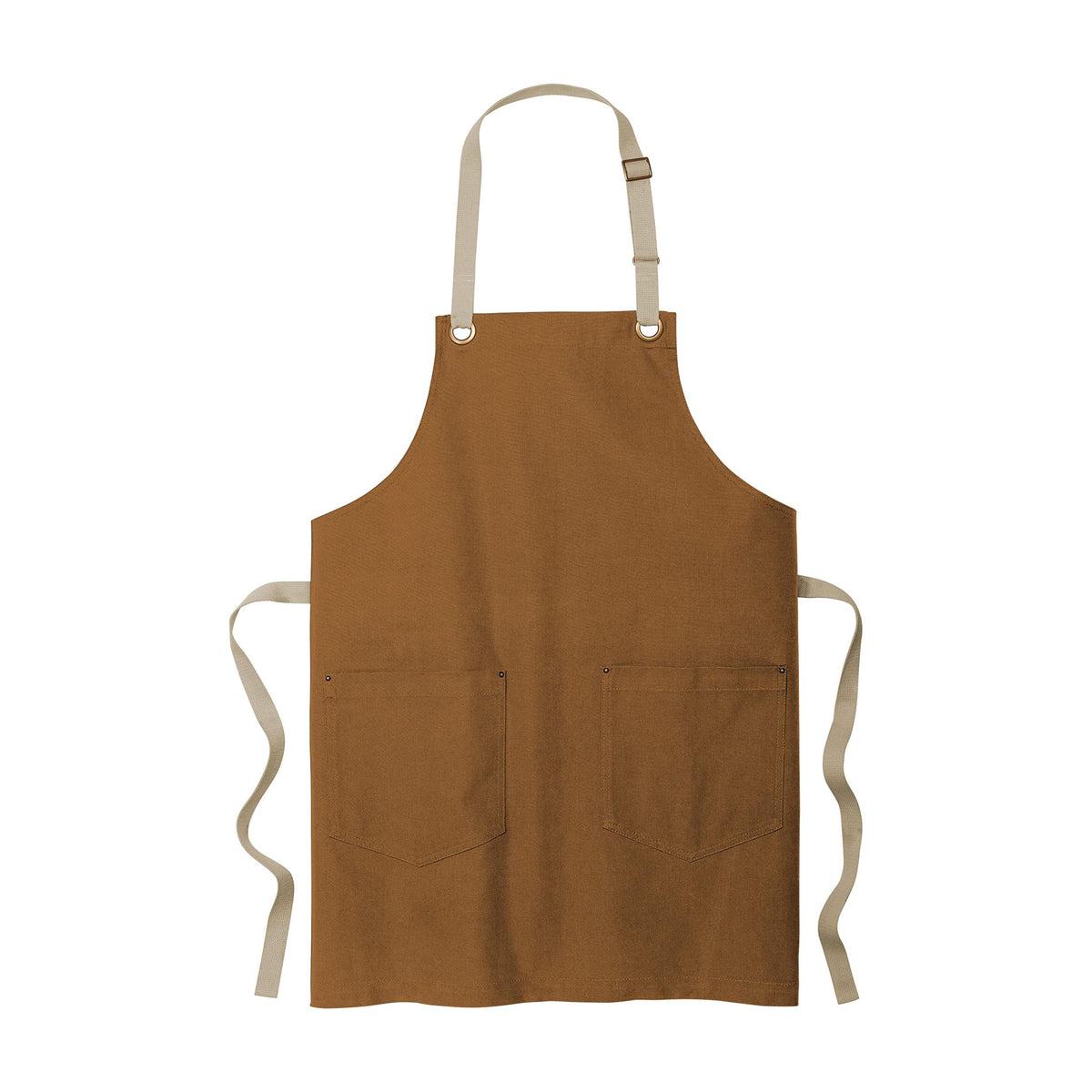 Joe's USA Canvas Full-Length Two-Pocket Apron Joe's USA Duck Brown