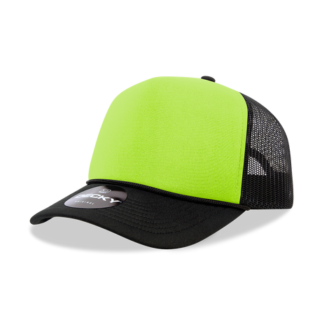 Decky 5 Panel Mid Profile Structured Two Tone Foam Trucker | Decky 220