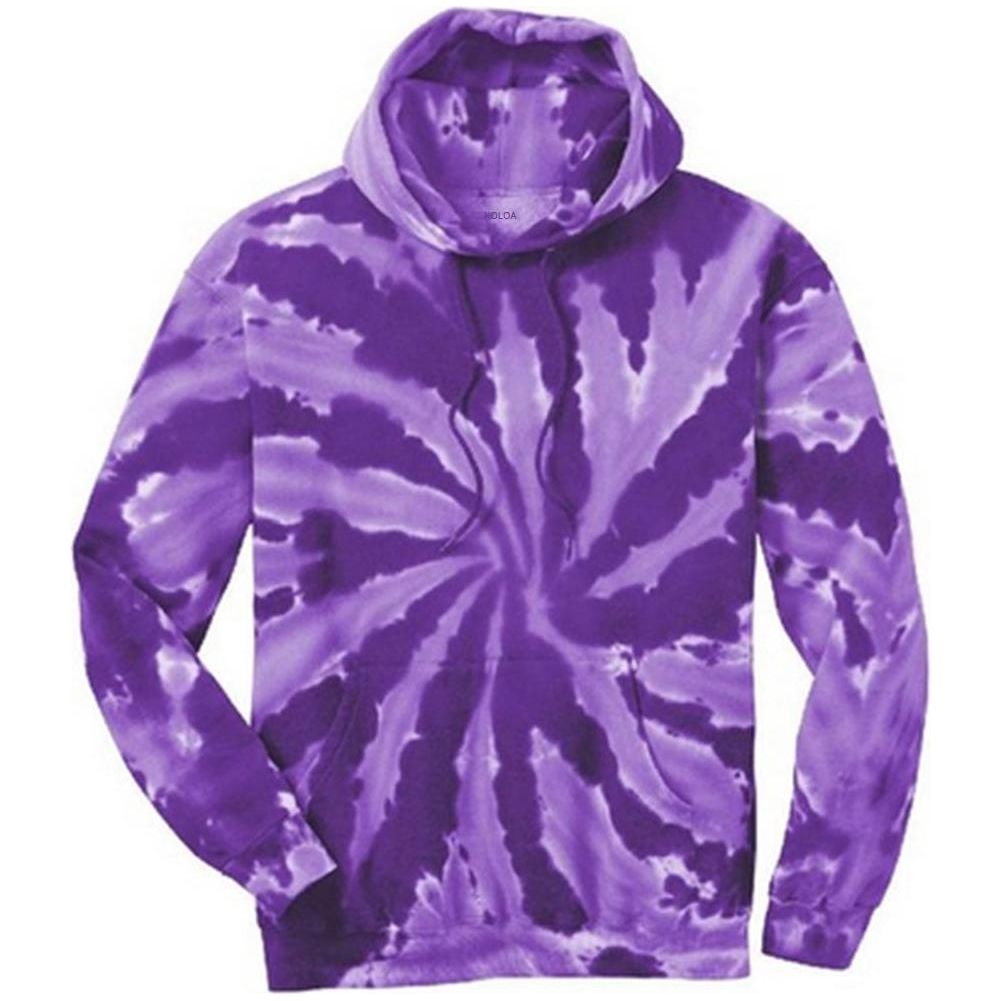 Joe's USA Men's Hoodies - Tie-Dye Hooded Sweatshirts Joe's USA Tie-Dye Purple Small