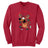 Joe's USA - Santa's Reindeer Collection Joe's USA Red Crewneck Sweatshirt Small
