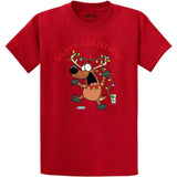 Joe's USA - Santa's Reindeer Collection Joe's USA Red Short Sleeve Tee Small