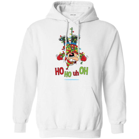 Joe's USA HO HO UH OH Graphic Collection Joe's USA White Hoodie Small
