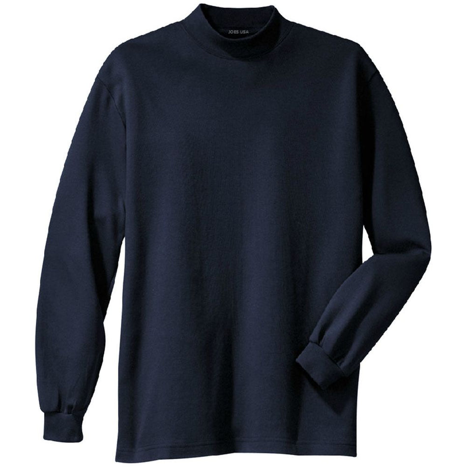 Joe's USA Men's Interlock Knit Mock Turtleneck