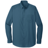 Joe's USA Long Sleeve Carefree Poplin Shirt Joe's USA X-Small Dusty Blue