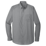 Joe's USA Long Sleeve Carefree Poplin Shirt Joe's USA X-Small Gusty Grey