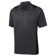 Men's Heather Colorblock Contender Polo DRI-EQUIP Graphite Heather/Black X-Small