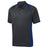 Men's Heather Colorblock Contender Polo DRI-EQUIP Graphite Heather/True Royal X-Small