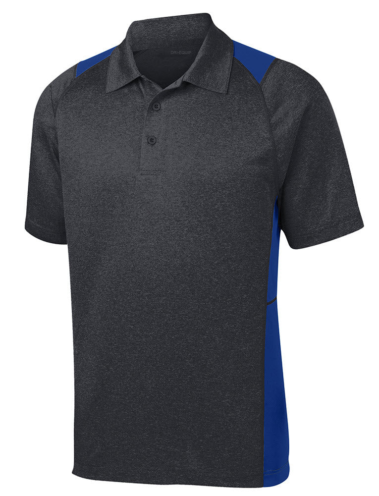 Men's Heather Colorblock Contender Polo