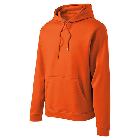 Mens Sport-Wick Fleece Hooded Pullover DRI-EQUIP X-Small Deep Orange