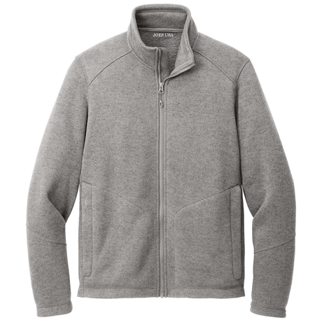 Joe's USA Arc Fleece Full-Zip Sweater Joe's USA Light Grey Heather X-Small
