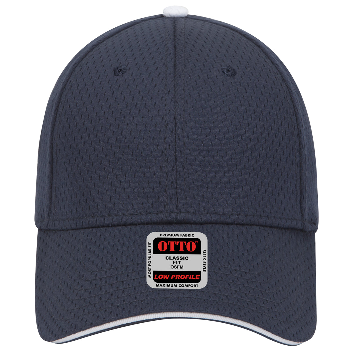 OTTO CAP 6 Panel Low Profile Baseball Cap OTTO 23-368 Otto Cap 040416 - Nvy/Nvy/Wht OSFM - Adult