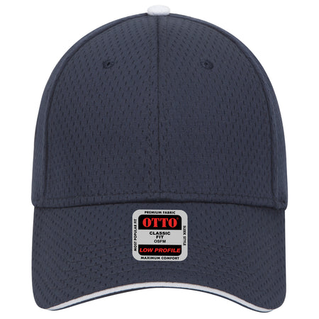 OTTO CAP 6 Panel Low Profile Baseball Cap OTTO 23-368 Otto Cap 040416 - Nvy/Nvy/Wht OSFM - Adult