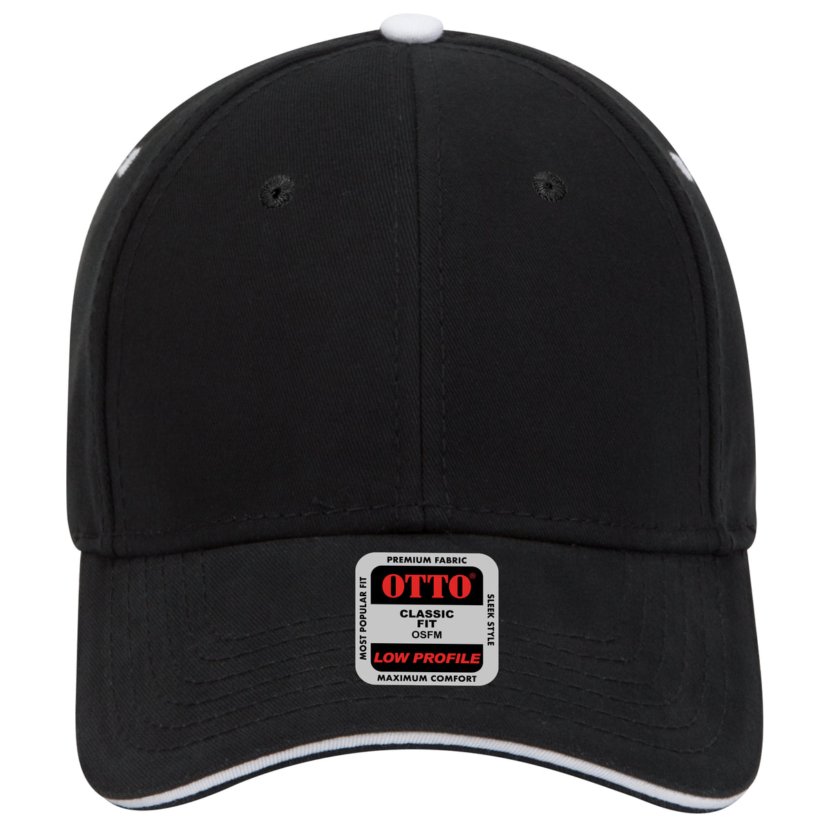 OTTO CAP 6 Panel Low Profile Baseball Cap OTTO 23-370 Otto Cap