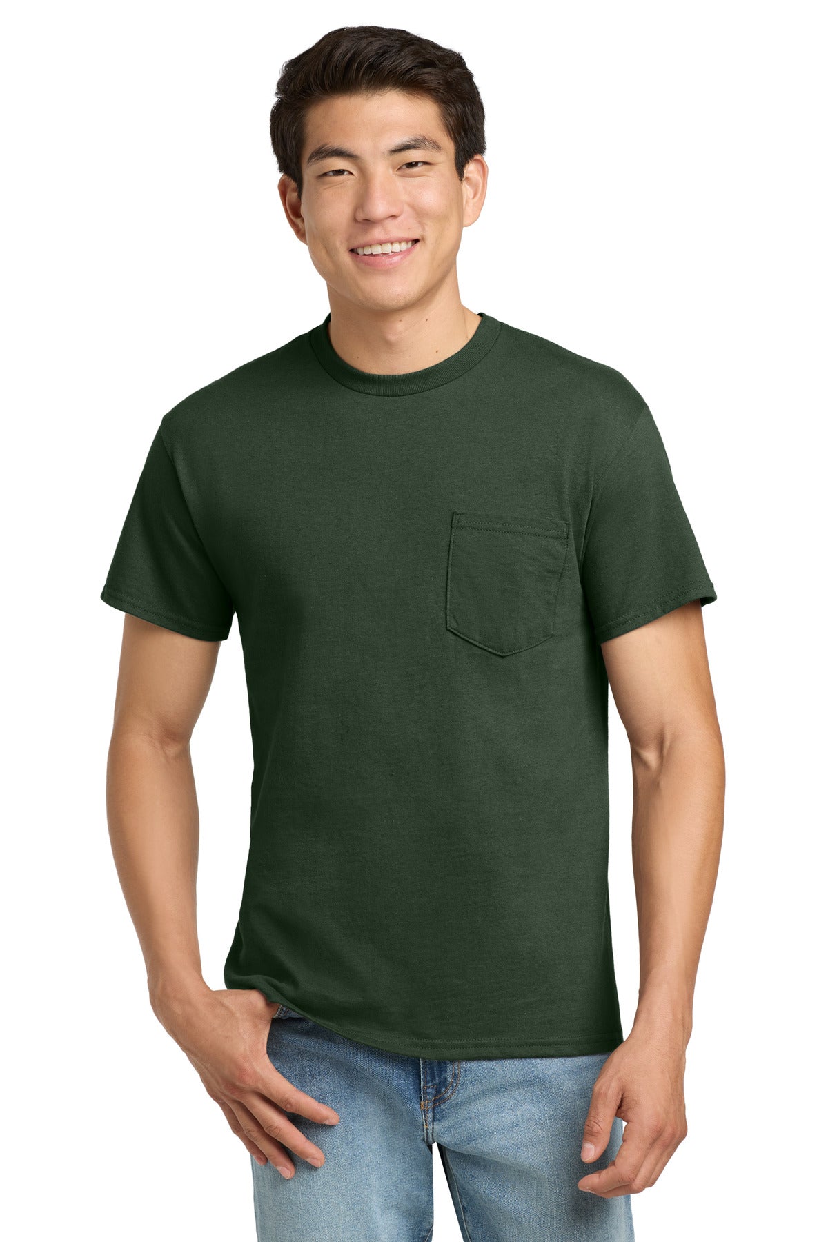 Gildan ®  - Ultra Cotton ®  100% US Cotton T-Shirt with Pocket.  2300 - Gildan 2300