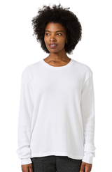 Royal Apparel 23054 Unisex Blend Long Sleeve Thermal - White