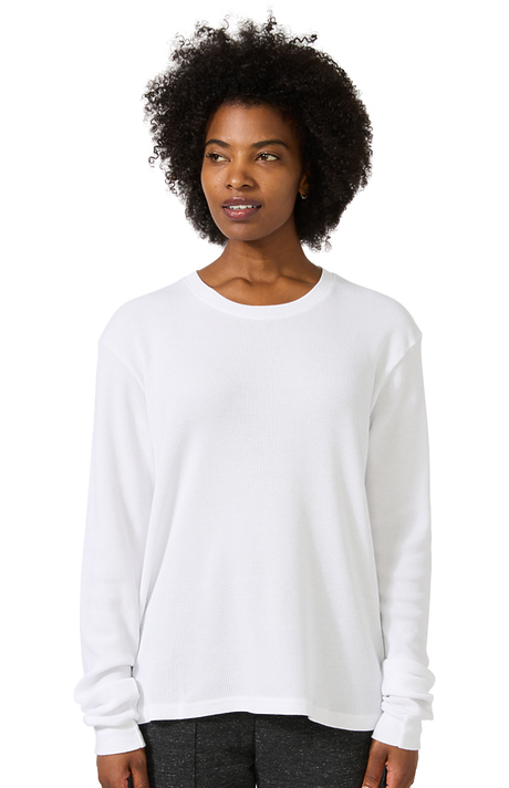 Royal Apparel 23054 Unisex Blend Long Sleeve Thermal - White