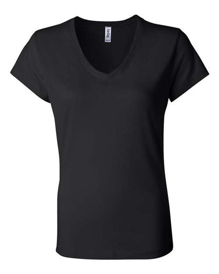 BELLA + CANVAS Women’s Jersey V-Neck Tee - BELLA + CANVAS 6005 BELLA + CANVAS Black S