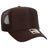OTTO CAP 5 Panel High Crown Mesh Back Foam Trucker Hat 39-165 Caps OTTO CAP Brown