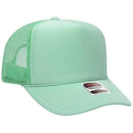 OTTO CAP 5 Panel High Crown Mesh Back Foam Trucker Hat 39-165