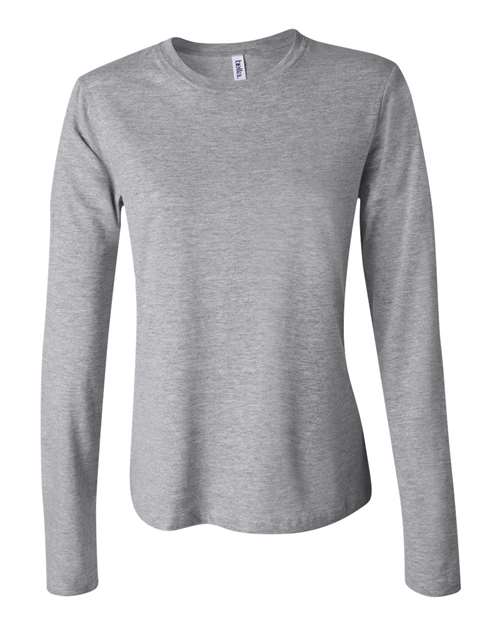 BELLA + CANVAS Women’s Jersey Long Sleeve Tee - BELLA + CANVAS 6500 BELLA + CANVAS Athletic Heather S