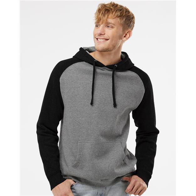 Independent Trading Co. Raglan Hooded Sweatshirt - Independent Trading Co. IND40RP Independent Trading Co.