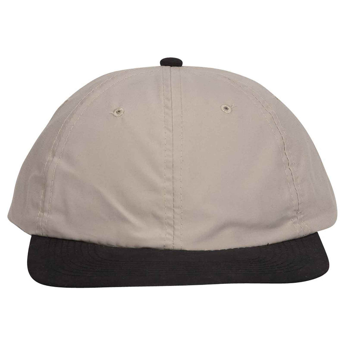 OTTO CAP 6 Panel Low Profile Baseball Cap OTTO 24-106 Otto Cap 0332 - Blk/Kha OSFM - Adult