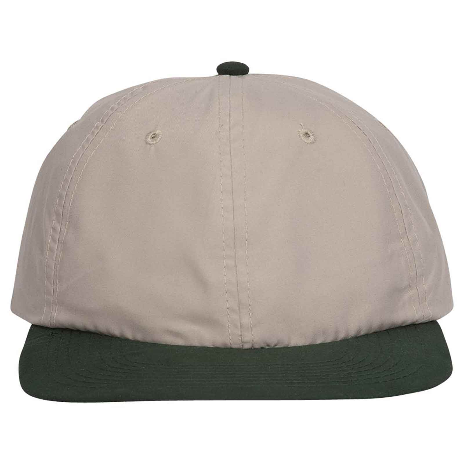 OTTO CAP 6 Panel Low Profile Baseball Cap OTTO 24-106 Otto Cap 1732 - Dk.Grn/Kha OSFM - Adult