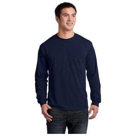 Joe's USA Men's Ultra Cotton 100% Cotton Long Sleeve T-Shirt with Pocket Joe's USA