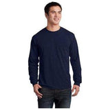 Joe's USA Men's Ultra Cotton 100% Cotton Long Sleeve T-Shirt with Pocket Joe's USA