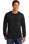 Gildan ®  - Ultra Cotton ®  100% US Cotton Long Sleeve T-Shirt with Pocket.  2410 - Gildan 2410
