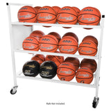 Champion Sports 24 BALL DOUBLE WIDE BALL CART