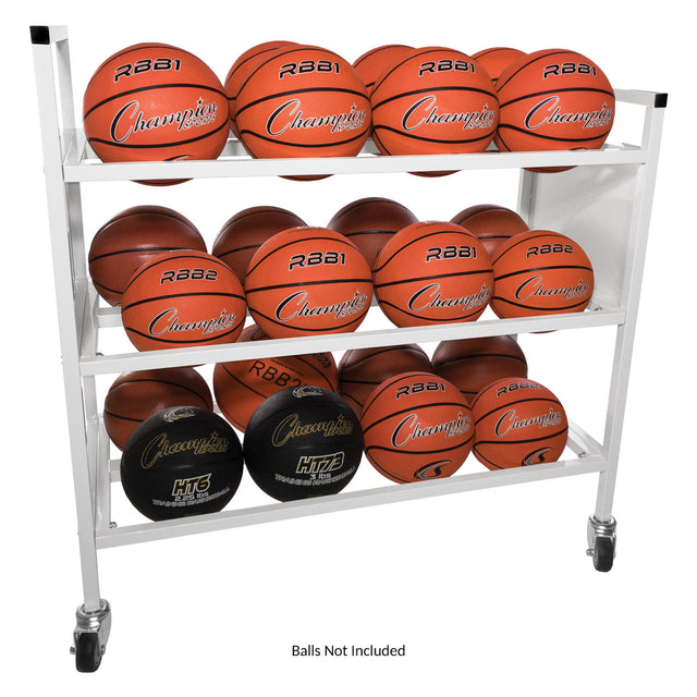 24 BALL DOUBLE WIDE BALL CART