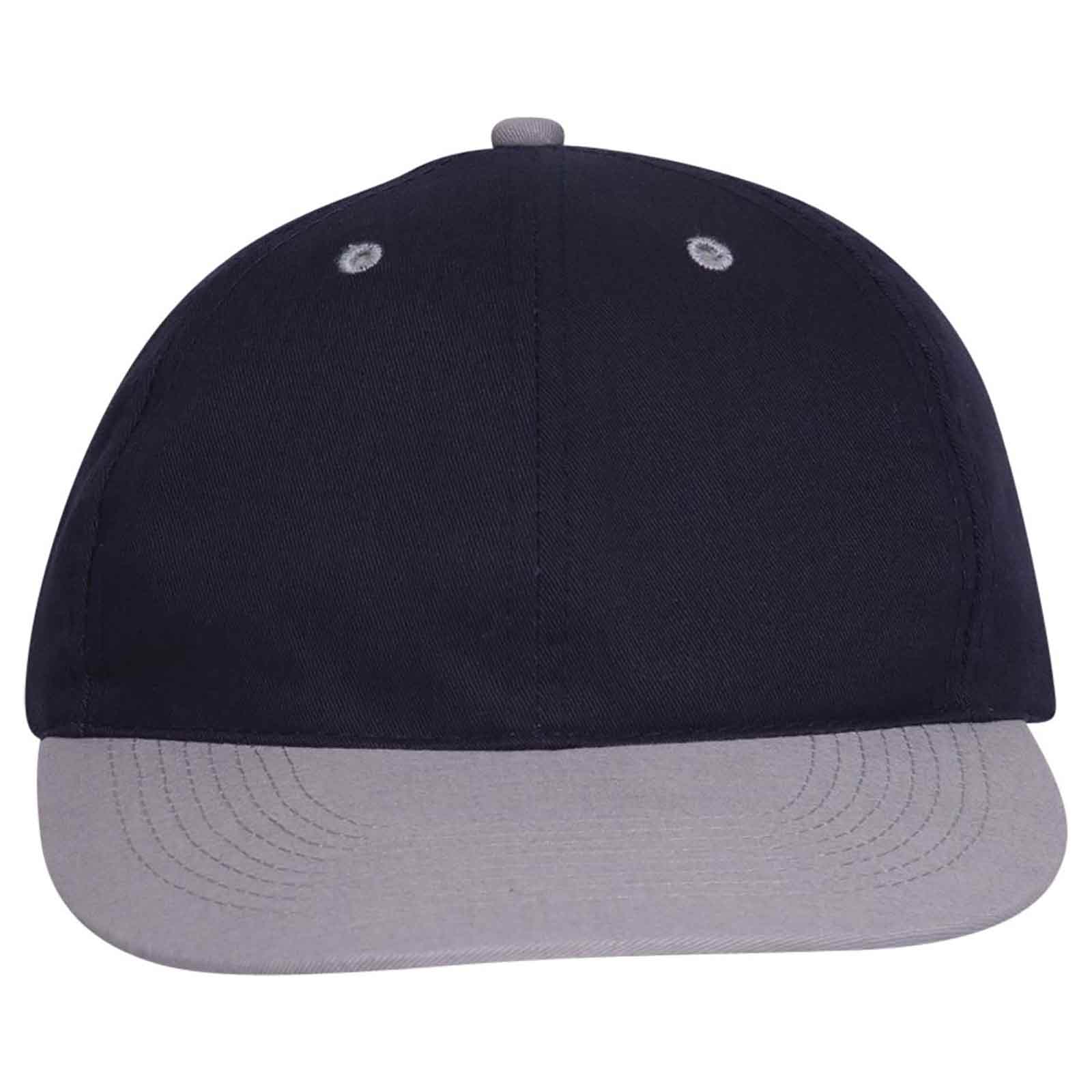 OTTO CAP 6 Panel Low Profile Baseball Cap OTTO 25-023 Otto Cap 1404 - Gry/Nvy OSFM - Adult