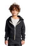 Royal Apparel 25020 Youth Triblend Fleece Zip Hoodie - Tri Onyx