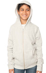 Royal Apparel 25020 Youth Triblend Fleece Zip Hoodie - Tri Ash