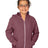 Royal Apparel 25020 Youth Triblend Fleece Zip Hoodie - Tri Burgundy