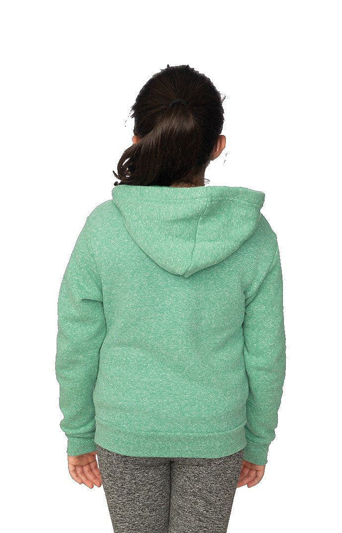 Royal Apparel 25020 Youth Triblend Fleece Zip Hoodie - Tri Kelly