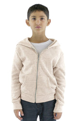 Royal Apparel 25020 Youth Triblend Fleece Zip Hoodie - Tri Oatmeal