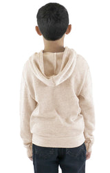 Royal Apparel 25020 Youth Triblend Fleece Zip Hoodie - Tri Oatmeal