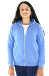 Royal Apparel 25020 Youth Triblend Fleece Zip Hoodie - Tri Pool