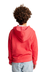 Royal Apparel 25020 Youth Triblend Fleece Zip Hoodie - Tri Red